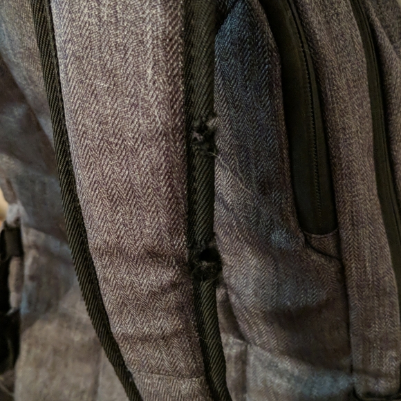 Gray Heather Backpack with charger port - Picture 6 of 12